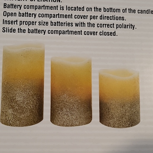 3pc. Led candle set - Picture 6 of 6